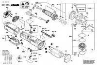 Bosch 3 601 GD0 160 GWS 14-125 S Angle Grinder Spare Parts